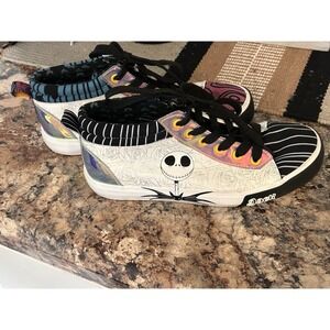 Ground Up Women's Jack Skellington Sally Sneakers Multicolor Striped Athletic